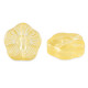 Abalorio de cristal 12mm Flor - Amarillo